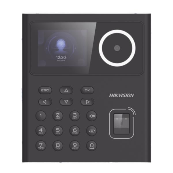 Control De Acceso Facial Hikvision DS-K1T320MFWX-B(O-STD)/S Teclado Numérico Lector De Huella Cámara 2 Mp Ethernet / Wifi 2.4 Ghz