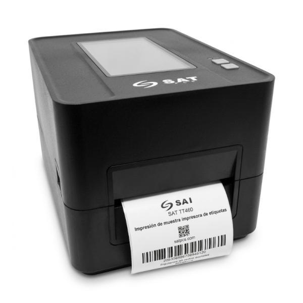 Impresora Punto De Venta Sat TT460 Ue Transferencia Térmica / Térmica Directa USB / Ethernet Papel 112 Mm Etiquetas Códigos De Barras Y Qr