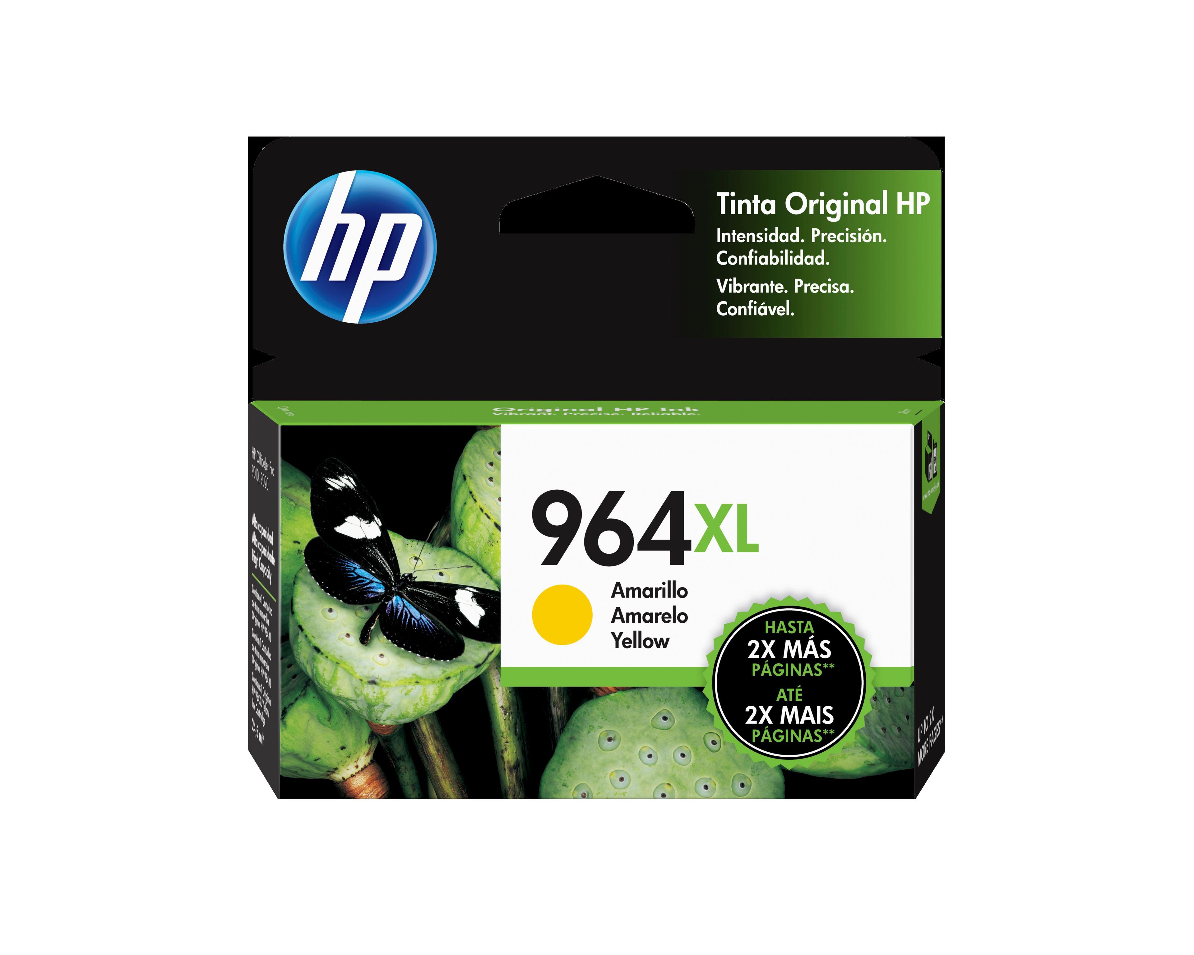 HP cartucho tinta 964XL amarillo alto rendimiento 3JA56AL