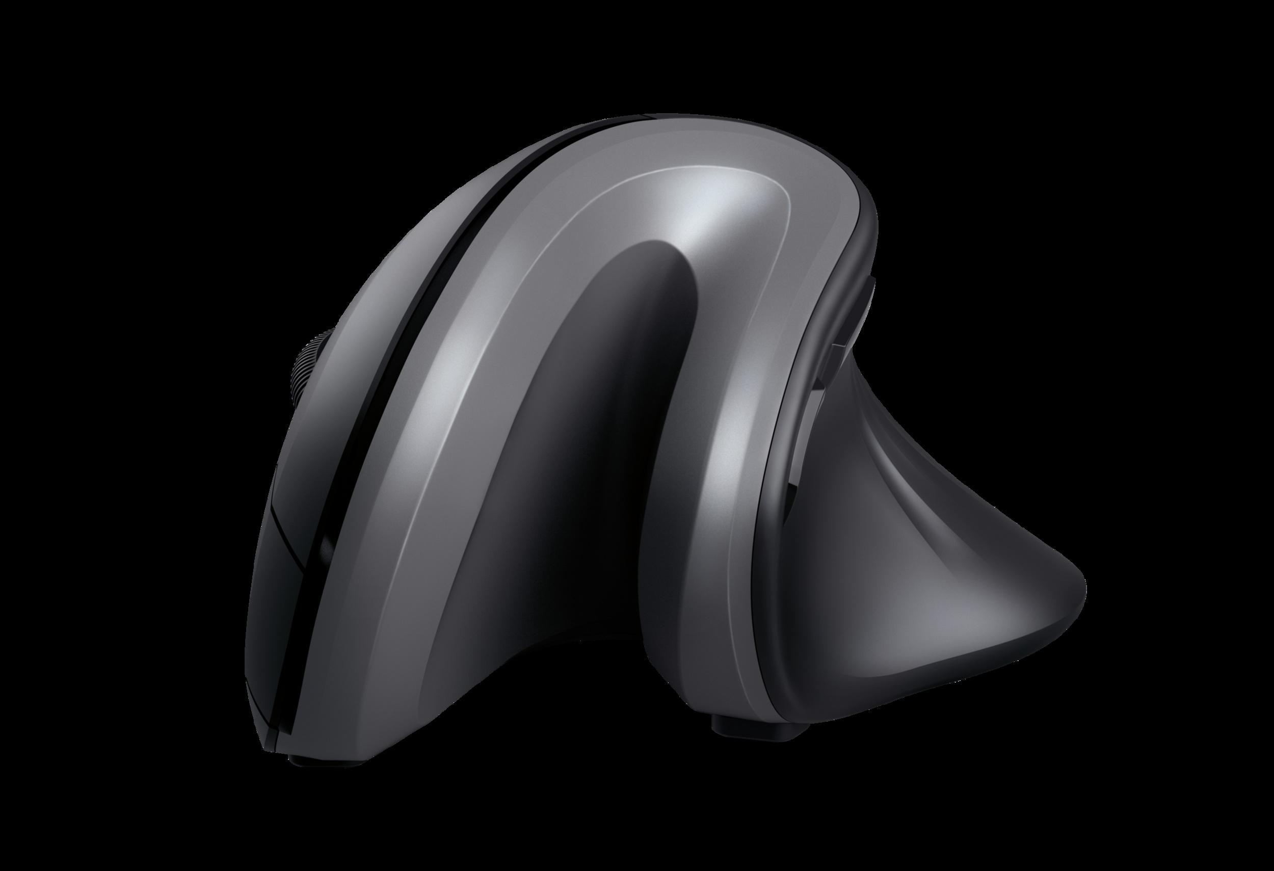 Trust mouse ergonomico color negro inalambrico vertical - 23507