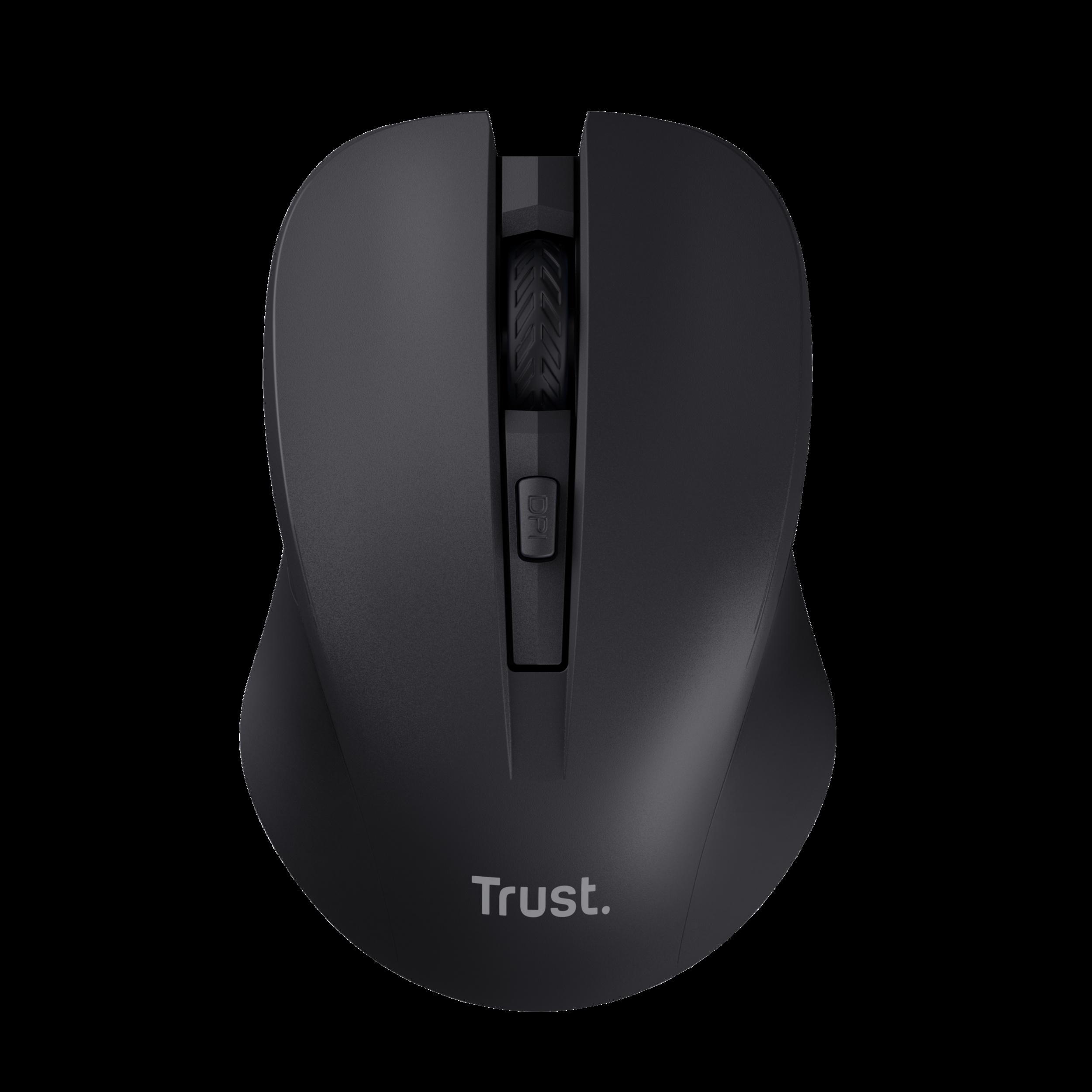 Trust mouse inalambrico eco color negro silencioso - 25084